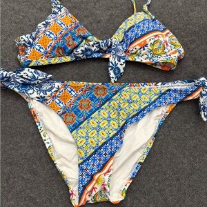 Nanette Lepore Colorful Patterned Bikini Set
